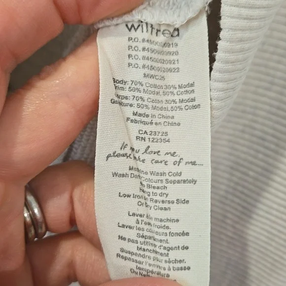 Wilfred Casual Gray/Cream Diderot Sweater/Cardigan - Picture 6 of 10